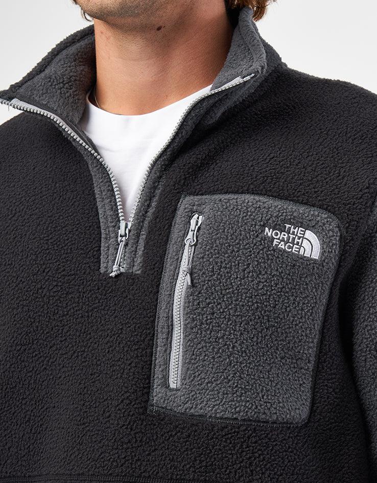 The North Face Yumiori 1/4 Zip Fleece - TNF Black/Anthracite Grey