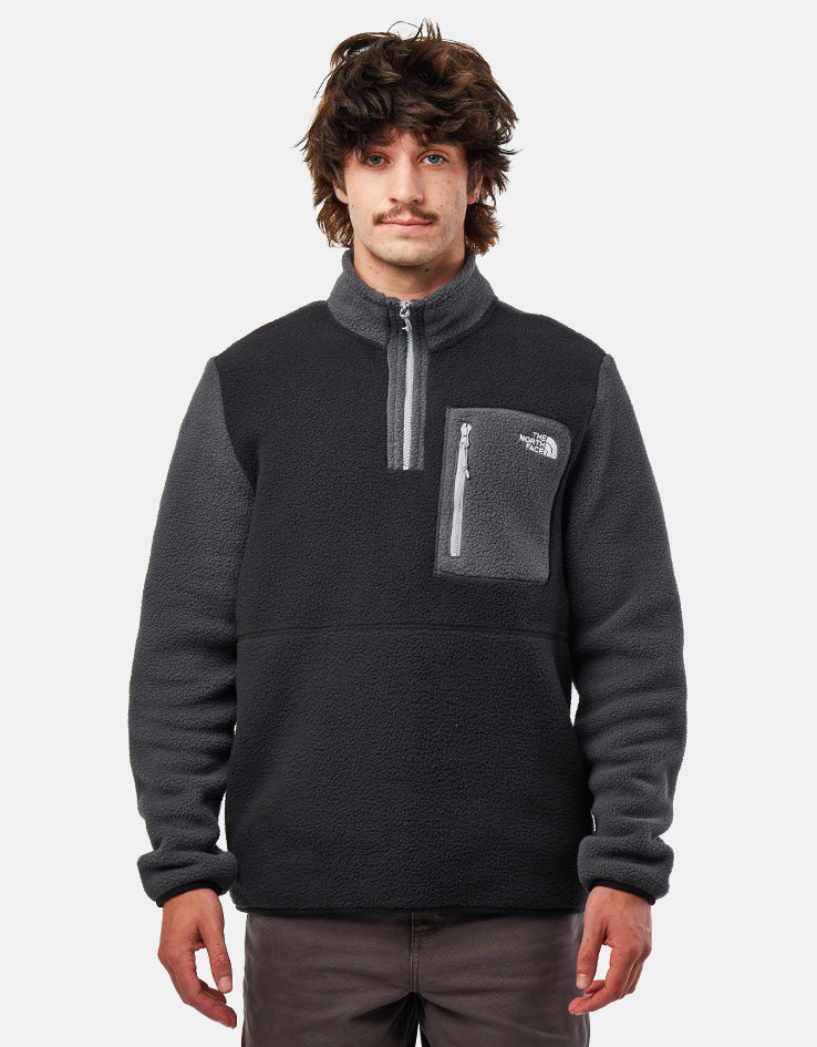 The North Face Yumiori 1/4 Zip Fleece - TNF Black/Anthracite Grey