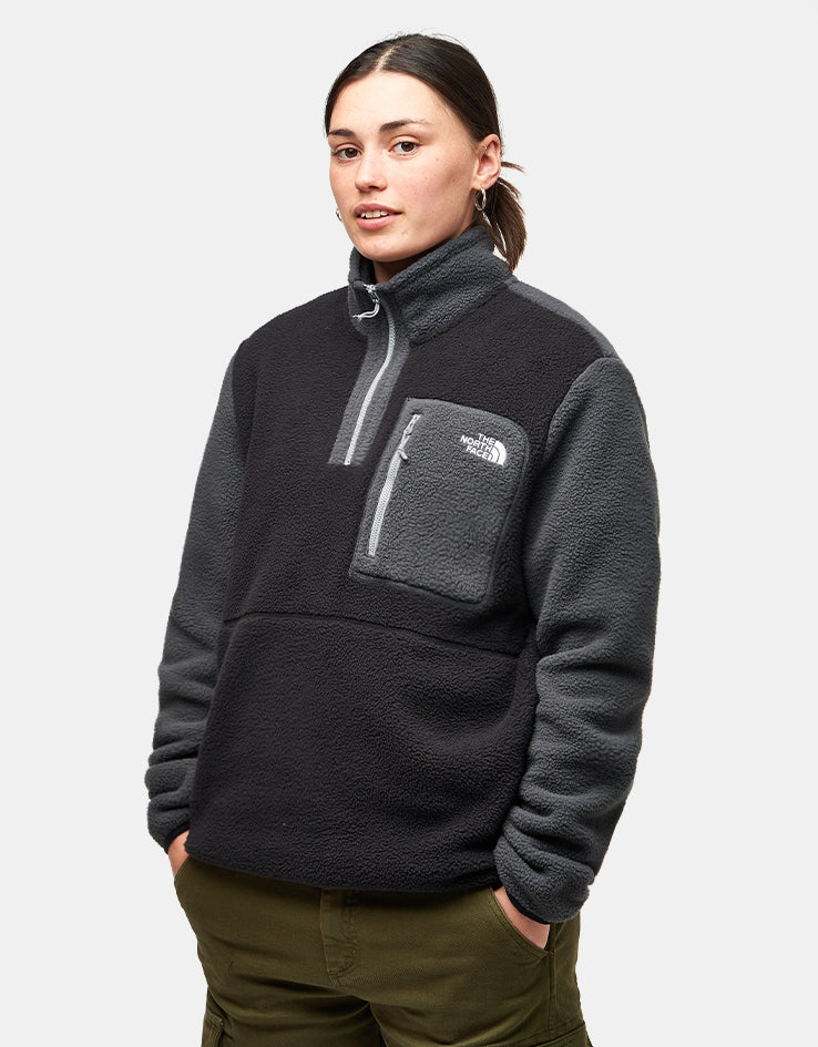 The North Face Yumiori 1/4 Zip Fleece - TNF Black/Anthracite Grey