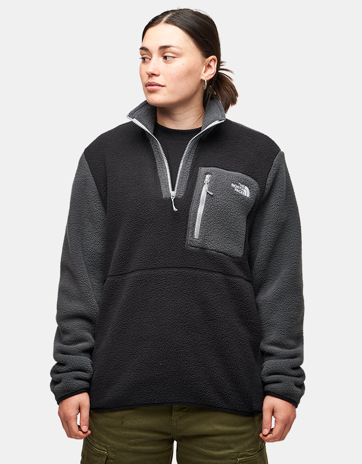 The North Face Yumiori 1/4 Zip Fleece - TNF Black/Anthracite Grey