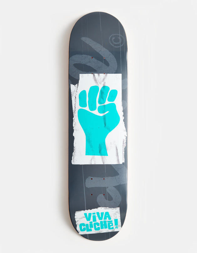 Cliché Viva Cliché Teal/Grey RHM Skateboard Deck