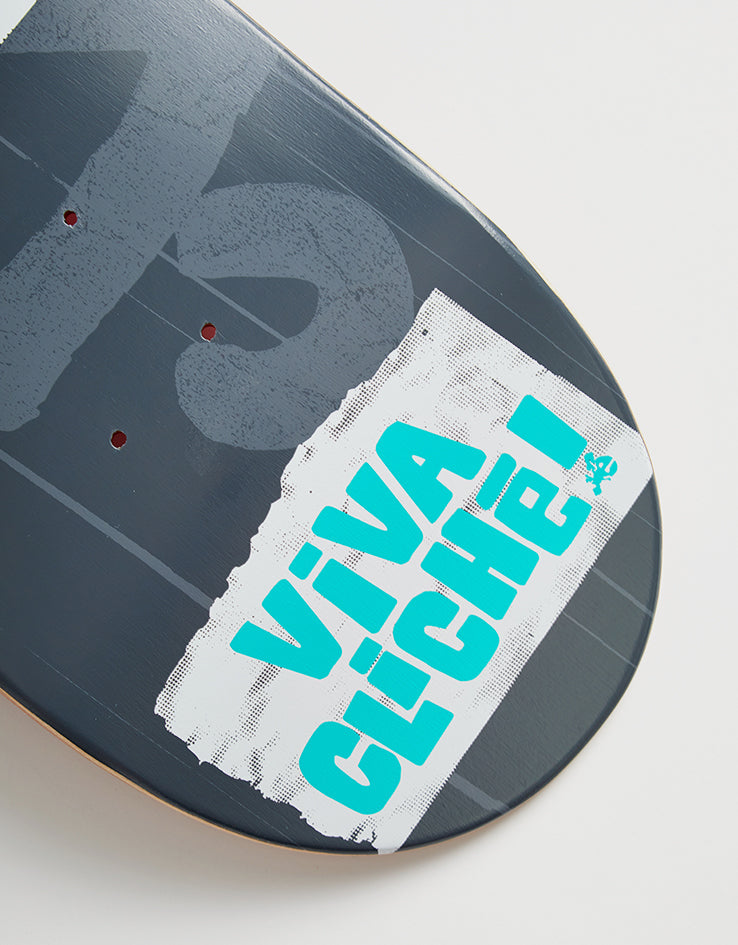 Cliché Viva Cliché Teal/Grey RHM Skateboard Deck