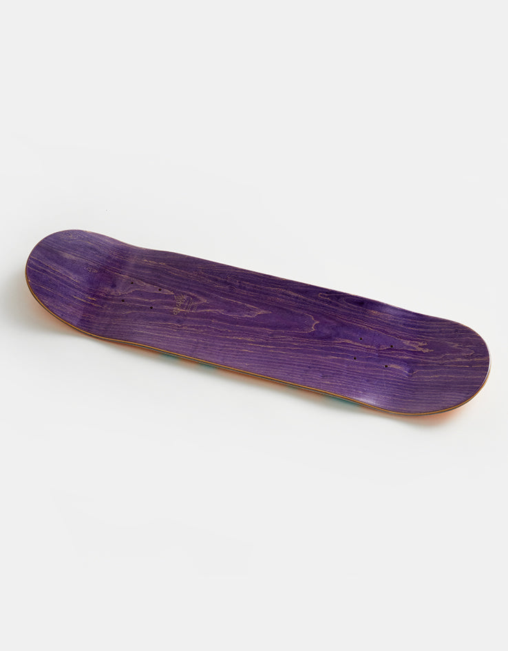 Cliché Handwritten Orange/Teal RHM Skateboard Deck