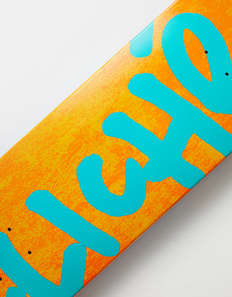 Cliché Handwritten Orange/Teal RHM Skateboard Deck