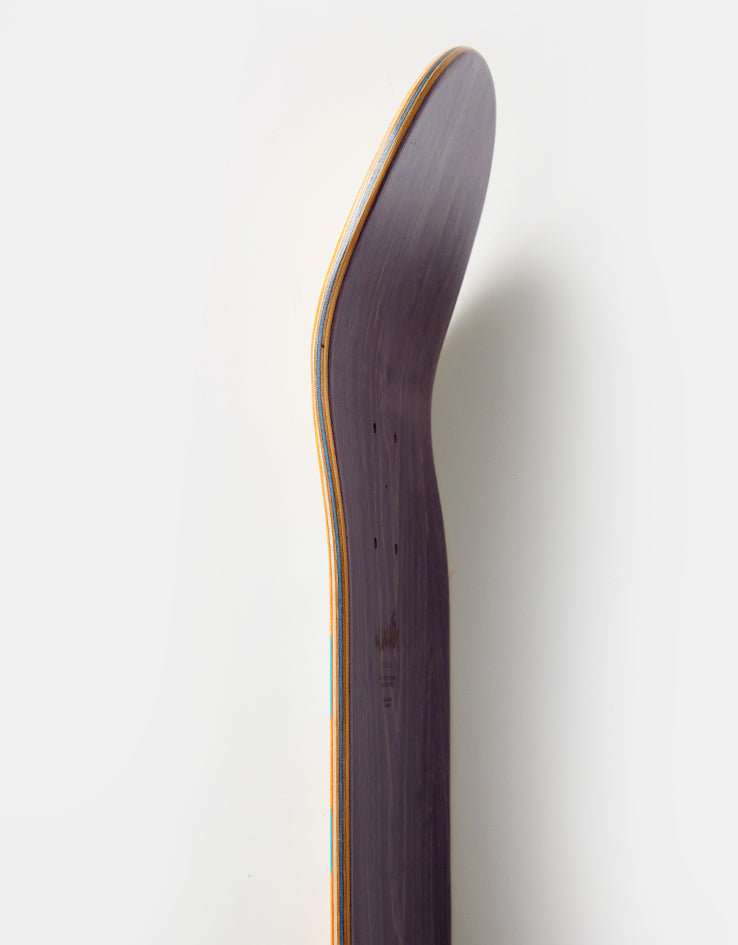 Cliché Handwritten Orange/Teal RHM Skateboard Deck