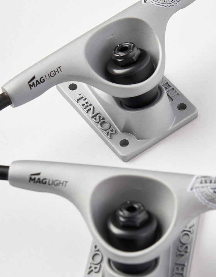 Tensor Mag Light Low Skateboard Trucks - Silver (Pair)