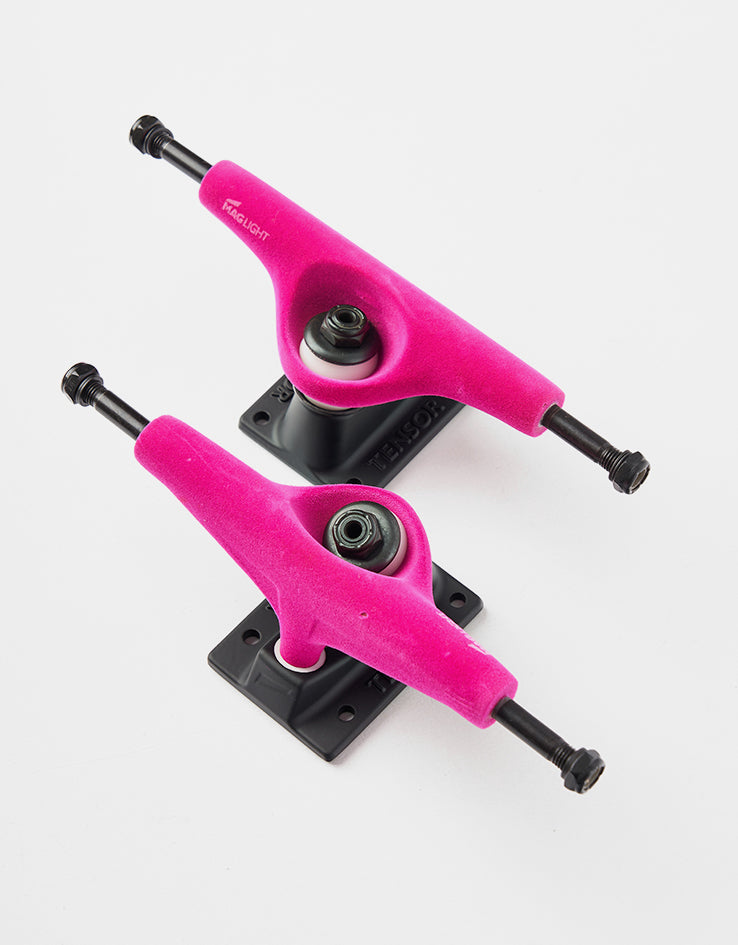 Tensor Velvet Mag Light Skateboard Trucks - Crimson/Black (Pair)