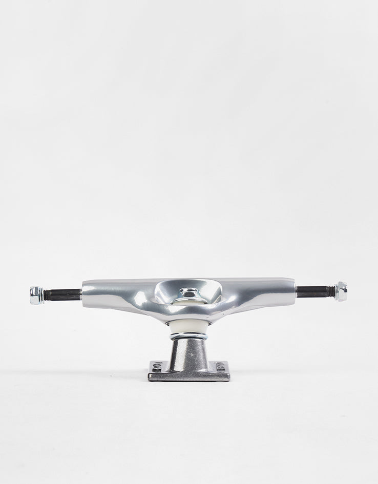 Tensor Stencil Mirror Alum Skateboard Trucks - Raw/Black Fade (Pair)