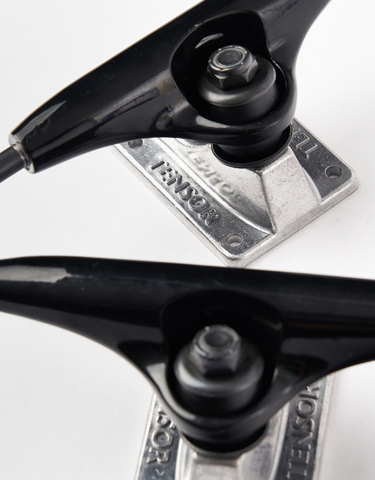 Tensor Alloys Skateboard Trucks - Black/Raw (Pair)