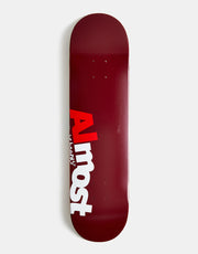 Almost Most Burgundy HYB Skateboard Deck - 8"