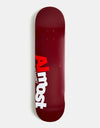 Almost Most Burgundy HYB Skateboard Deck - 8"