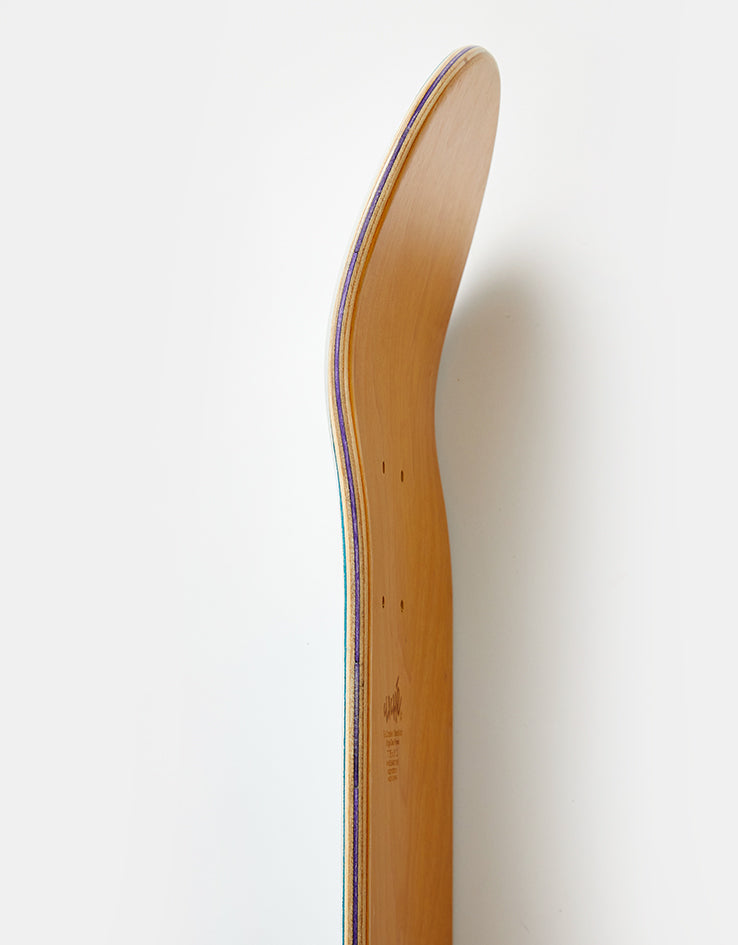 Cliché Banco Blue/White RHM Skateboard Deck - 7.75"