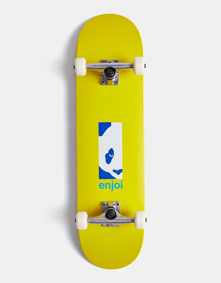 Enjoi Box Panda Yellow Complete Skateboard - 8.125"