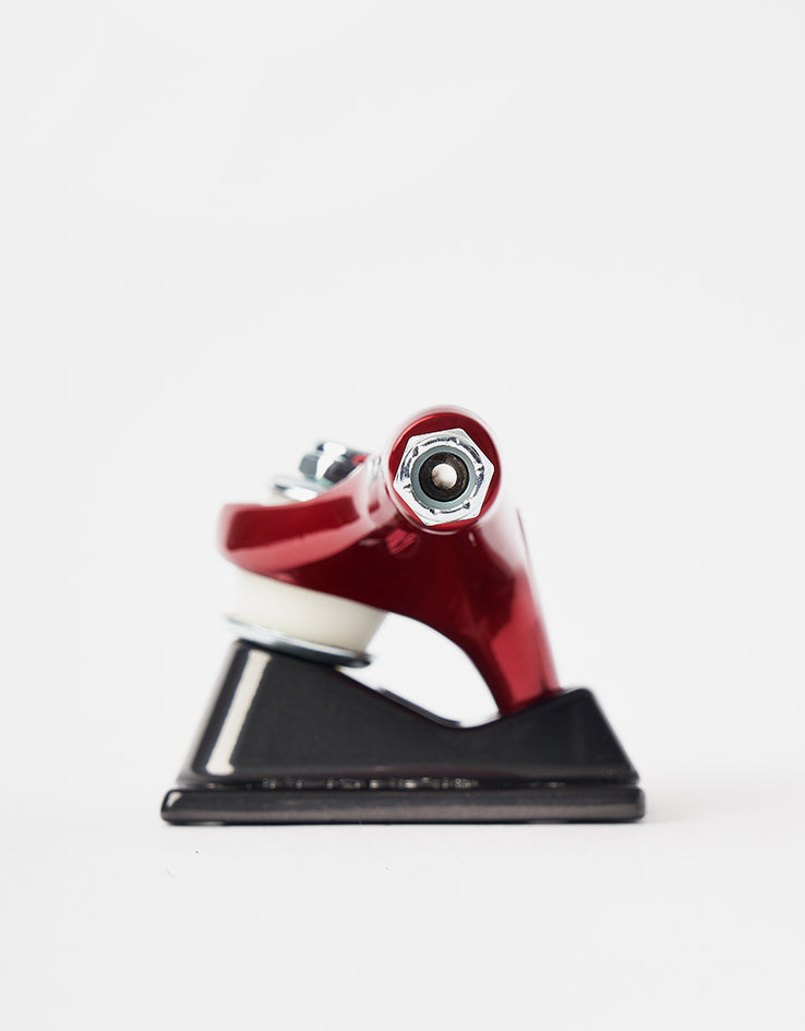 Tensor Glossy Mag Light 5.25 Skateboard Trucks - Red/Gunmetal (Pair)