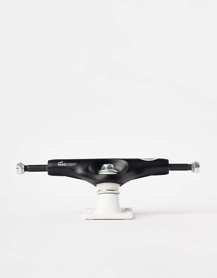 Tensor Mag Light 5.25 Skateboard Trucks - Black/White (Pair)