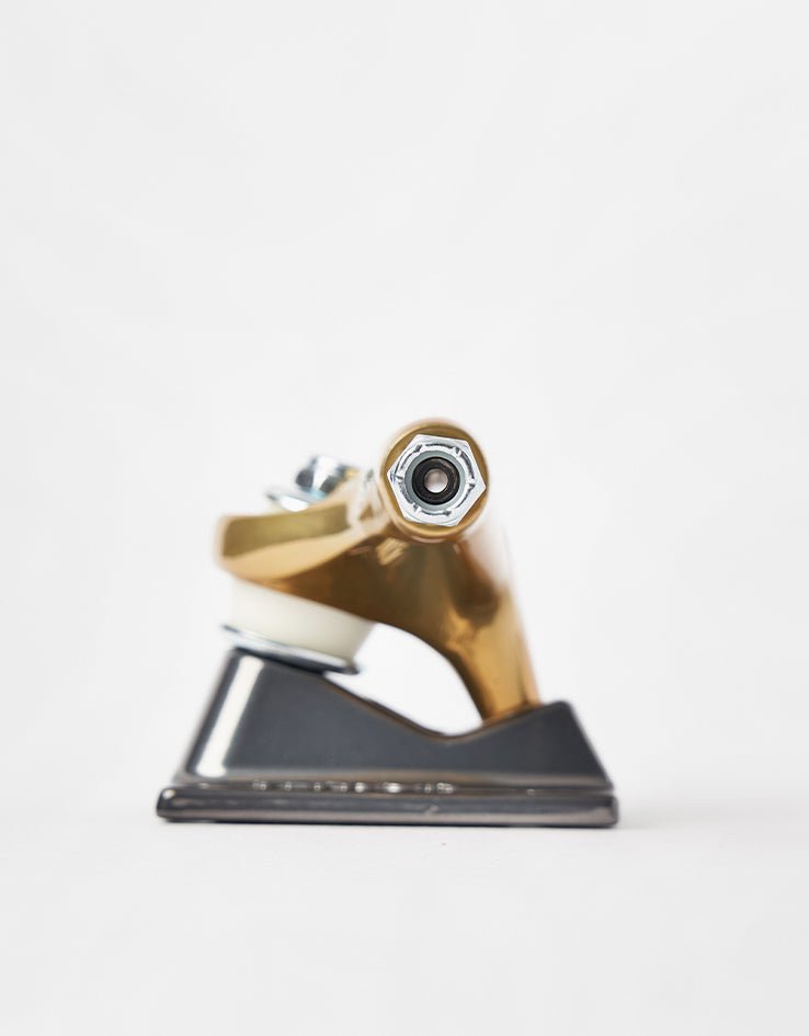 Tensor Glossy Mag Light 5.5 Skateboard Trucks - Gold/Gunmetal (Pair)