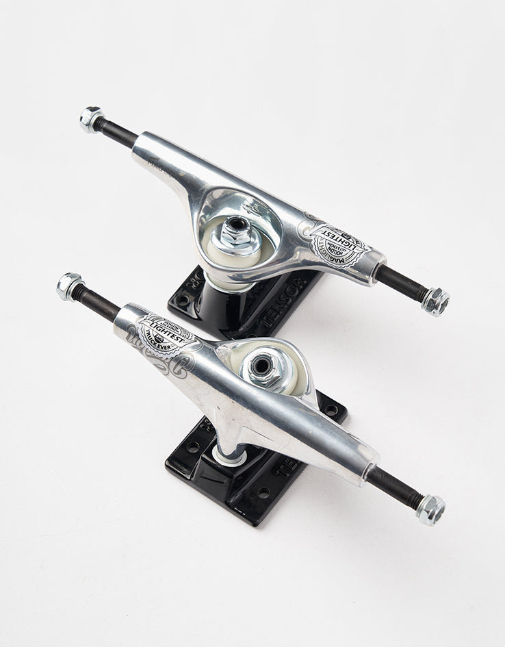 Tensor Daewon Glossy Mag Light 5.25 Skateboard Trucks - Silver (Pair)