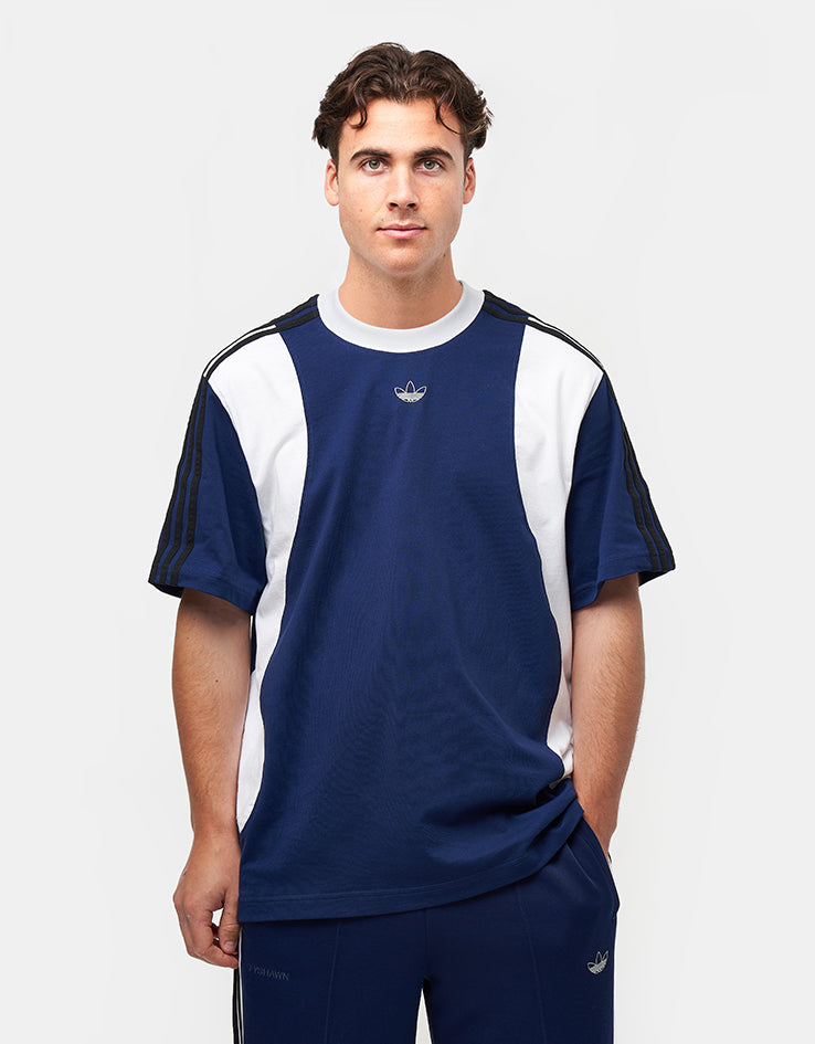adidas x Tyshawn T-Shirt - Dark Blue/White/Black