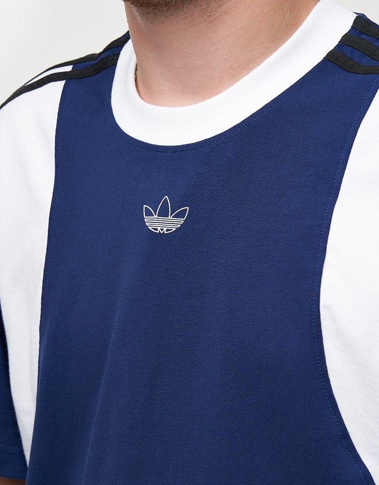 adidas x Tyshawn T-Shirt - Dark Blue/White/Black