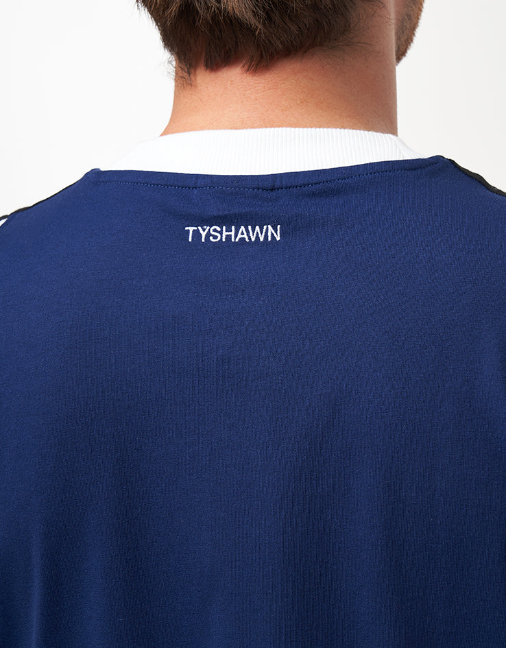 adidas x Tyshawn T-Shirt - Dark Blue/White/Black