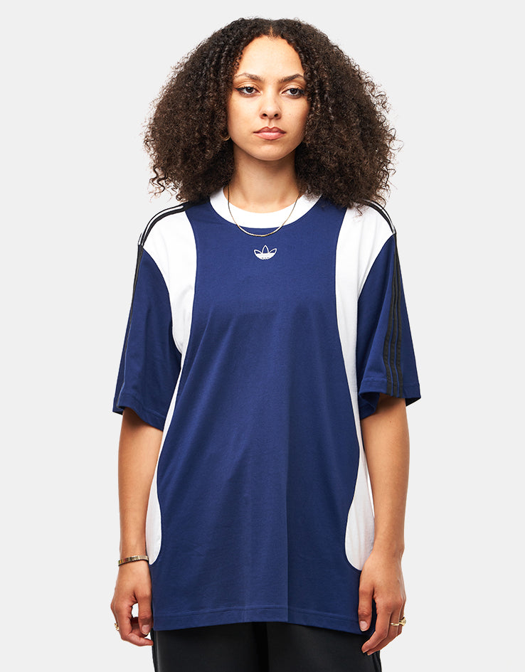 adidas x Tyshawn T-Shirt - Dark Blue/White/Black