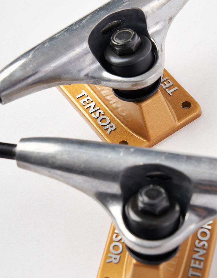 Tensor Alloys Skateboard Trucks - Raw/Gold (Pair)