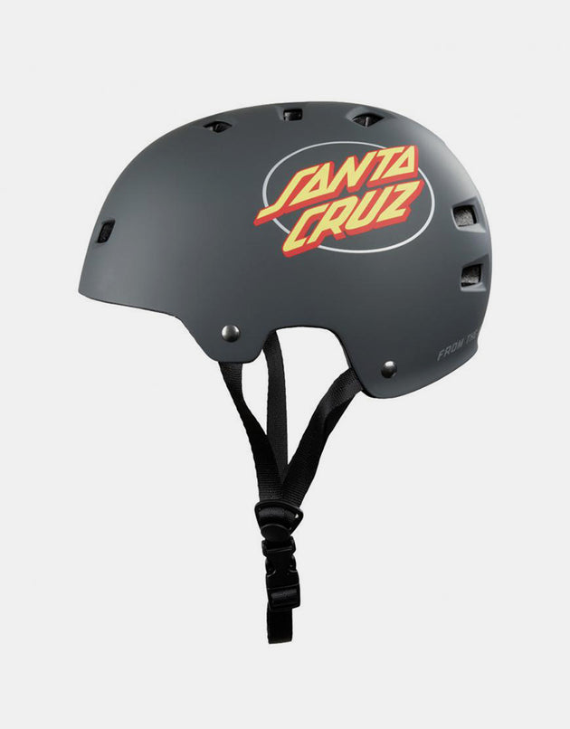 Bullet x Santa Cruz Oval Dot Helmet - Matte Charcoal