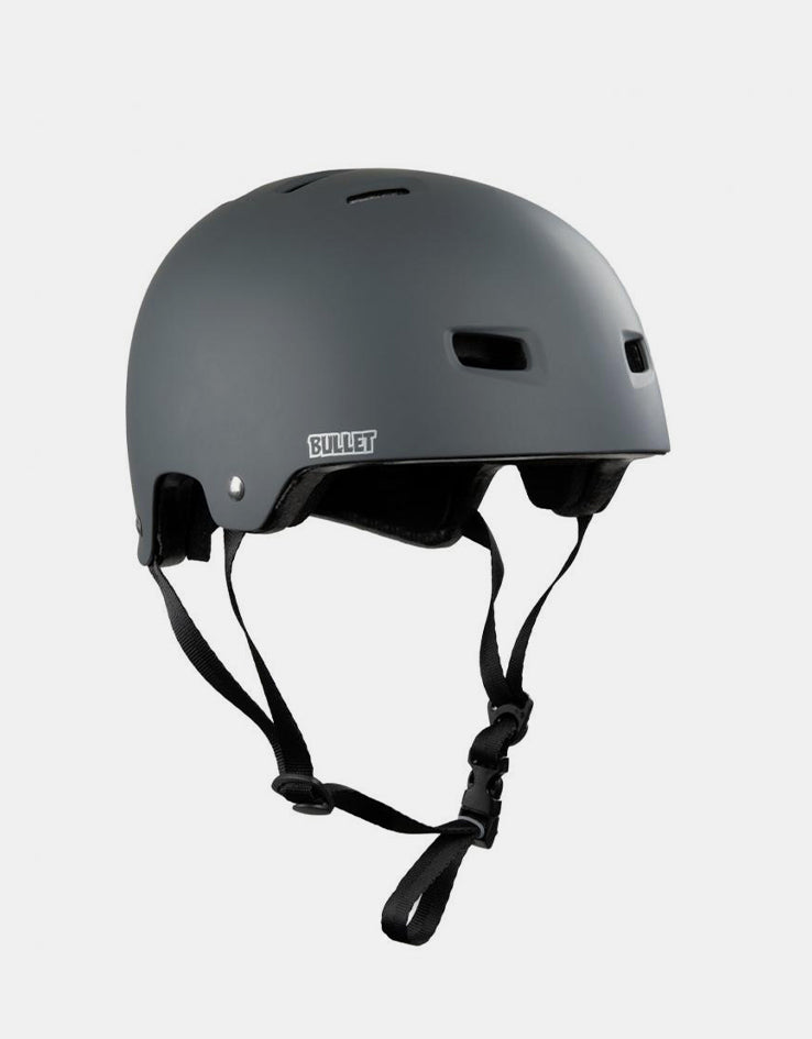 Bullet x Santa Cruz Oval Dot Helmet - Matte Charcoal