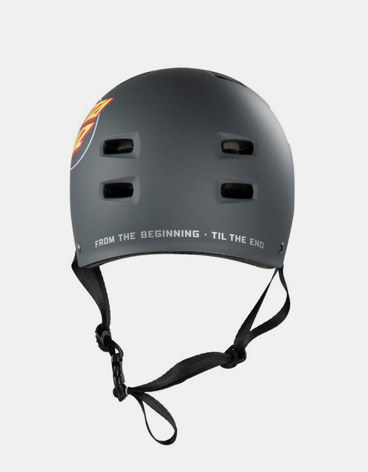 Bullet x Santa Cruz Oval Dot Helmet - Matte Charcoal