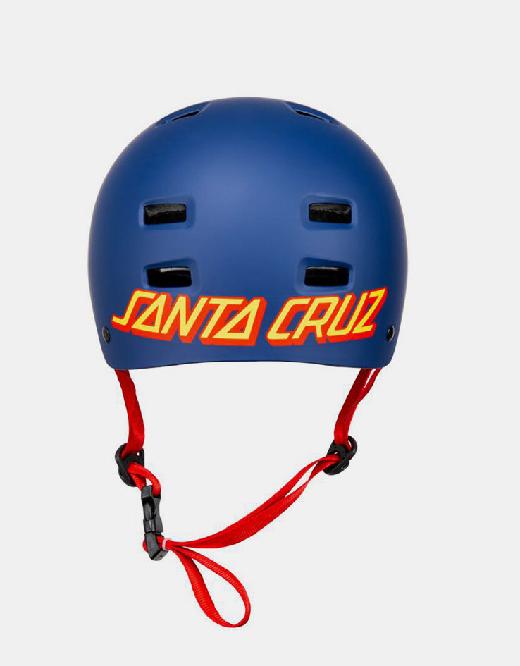 Bullet x Santa Cruz Strip Logo Helmet - Matte Blue