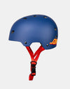 Bullet x Santa Cruz Strip Logo Helmet - Matte Blue