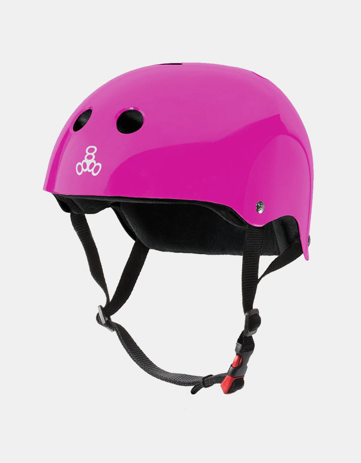 Triple 8 Sweatsaver Cert Helmet - Glossy Pink