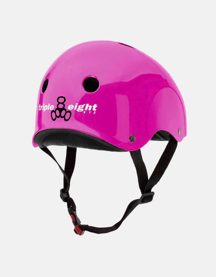 Triple 8 Sweatsaver Cert Helmet - Glossy Pink