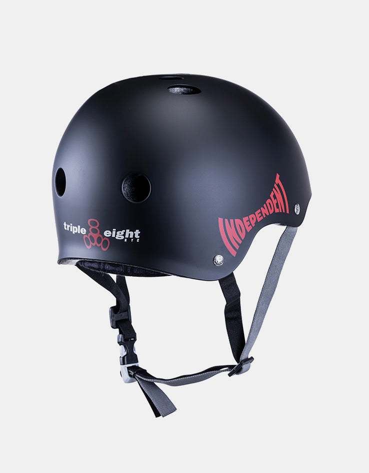 Triple 8 x Independent Sweatsaver Cert Helmet - Matte Black