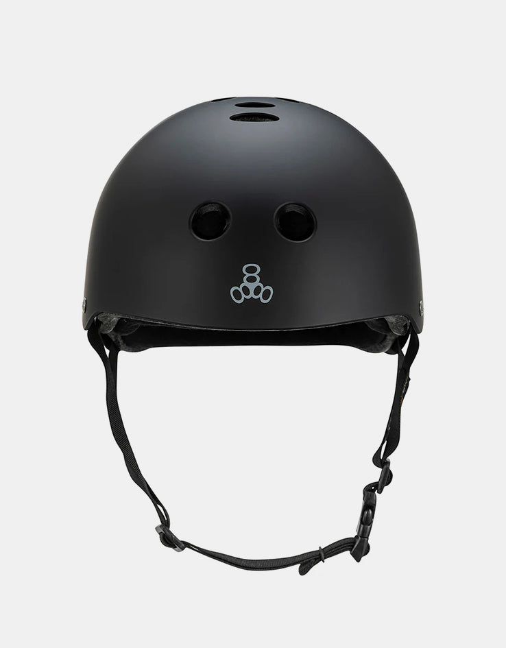 Triple 8 Sky Brown Sweatsaver Cert Helmet - Matte Black