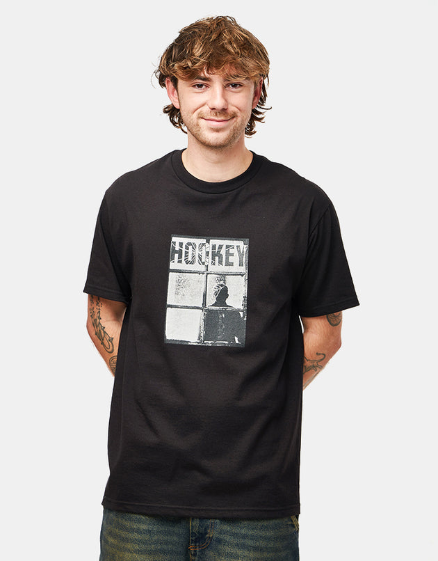 Hockey Temporary Site T-Shirt - Black