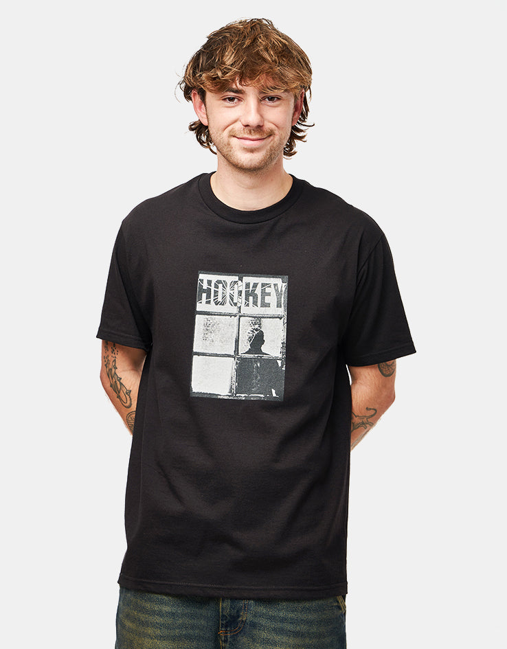 Hockey Temporary Site T-Shirt - Black