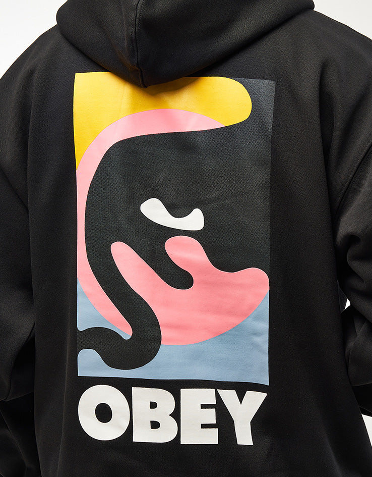 Obey Quarter Icon Pullover Hoodie - Black