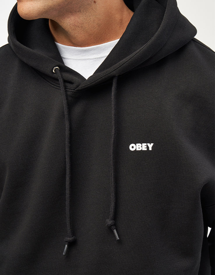 Obey Quarter Icon Pullover Hoodie - Black