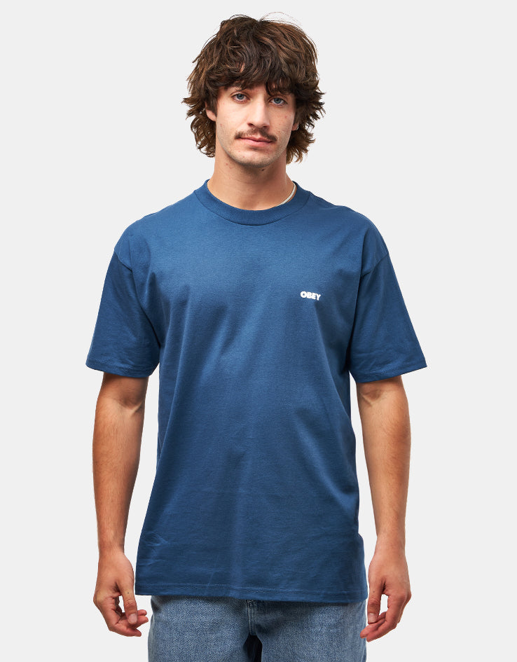 Obey Visual Studios T-Shirt - Harbor Blue