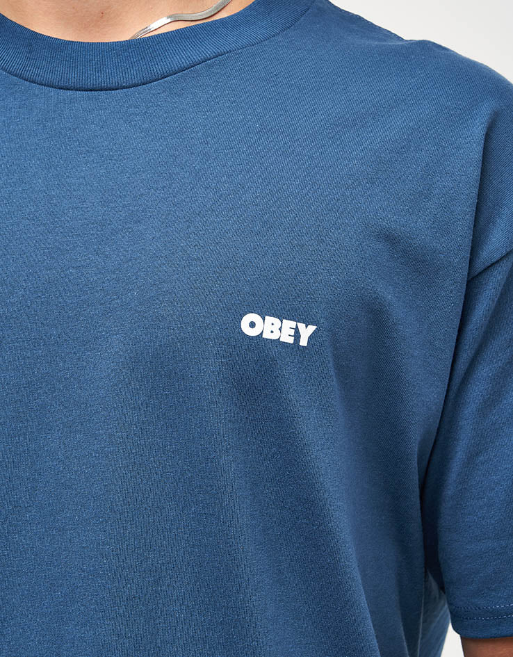 Obey Visual Studios T-Shirt - Harbor Blue