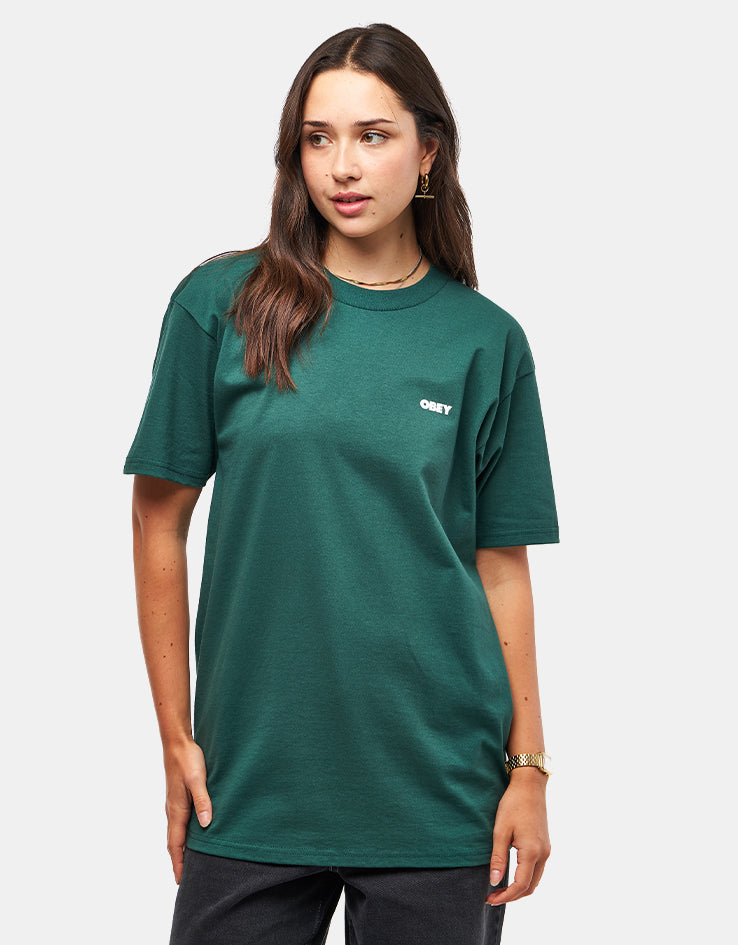 Obey Quarter Icon T-Shirt - Rainforest