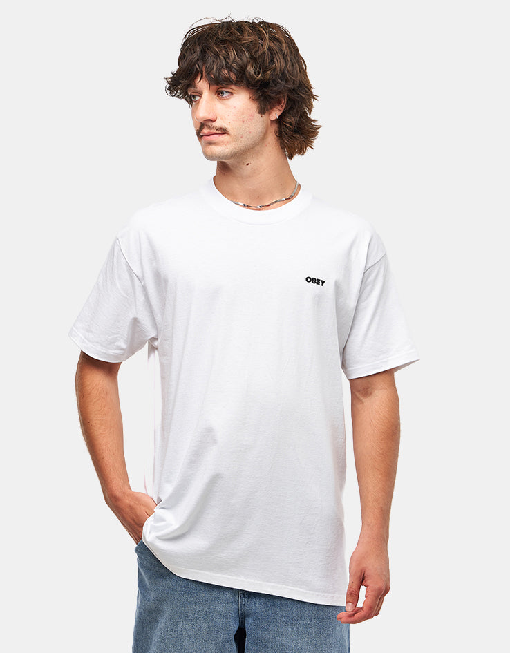 Obey Quarter Icon T-Shirt - White