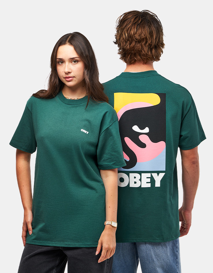 Obey Quarter Icon T-Shirt - Rainforest