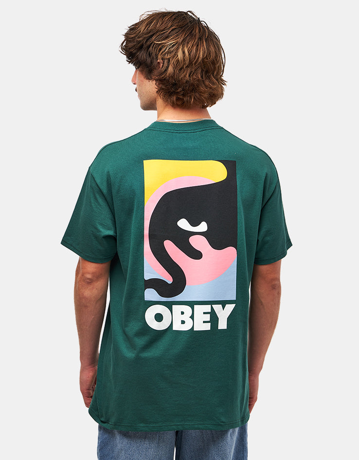 Obey Quarter Icon T-Shirt - Rainforest