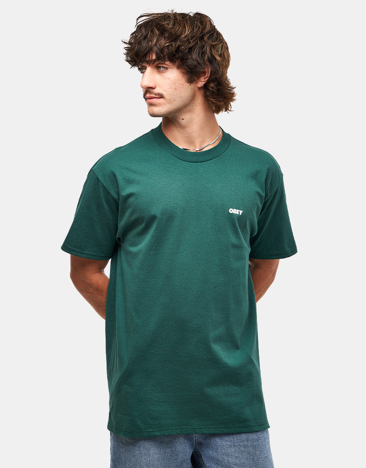 Obey Quarter Icon T-Shirt - Rainforest