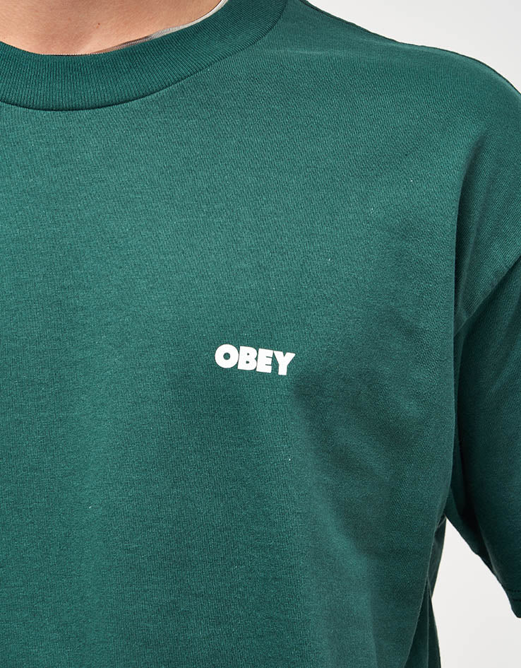 Obey Quarter Icon T-Shirt - Rainforest