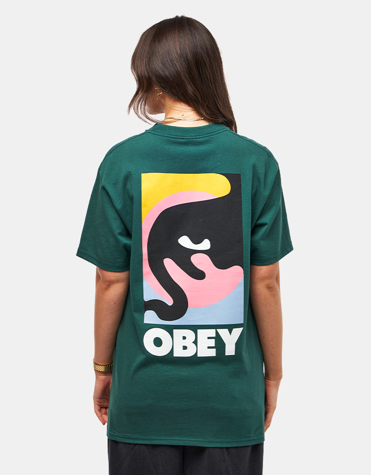 Obey Quarter Icon T-Shirt - Rainforest