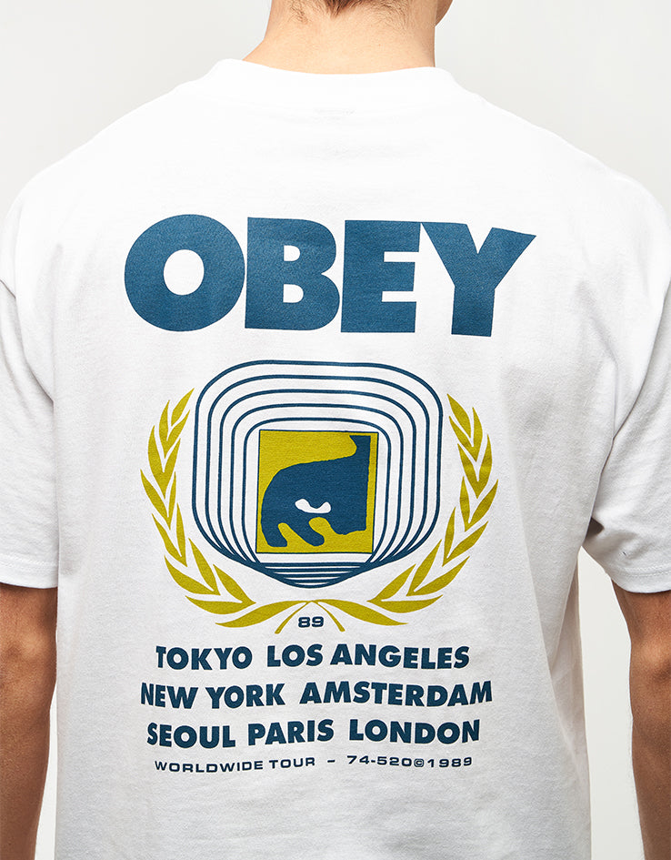 Obey Icon Eye Wreath T-Shirt - White