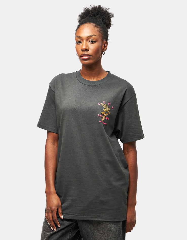 Obey Bad Ideas Eagle T-Shirt - Vintage Black